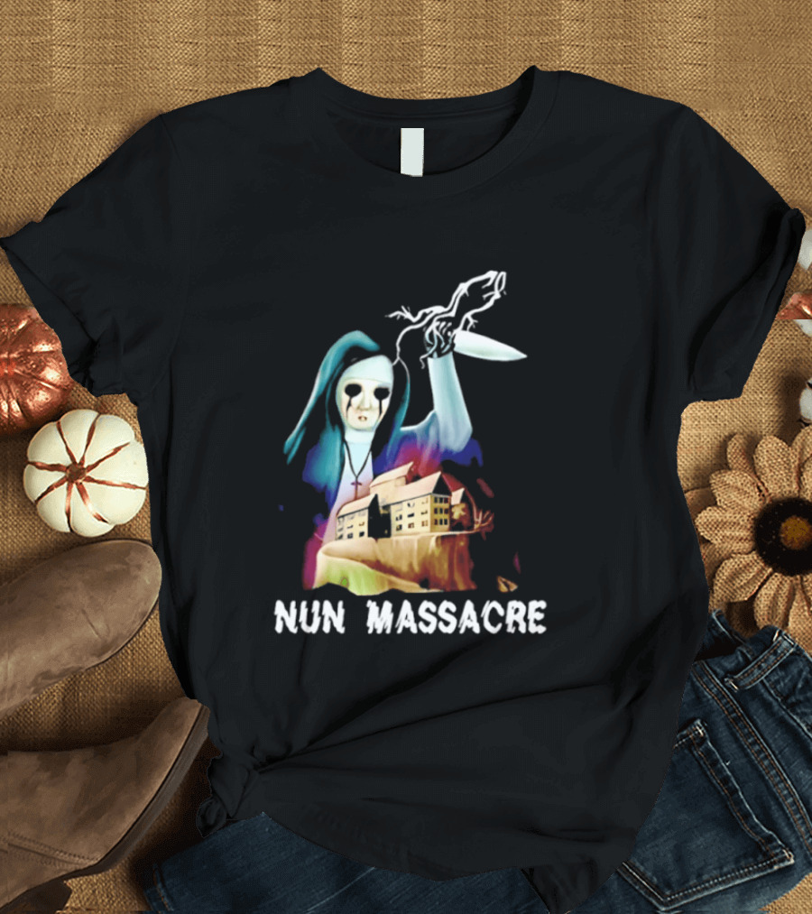Nun Massacre Horror Game Puppet Combo Slasher T-Shirt