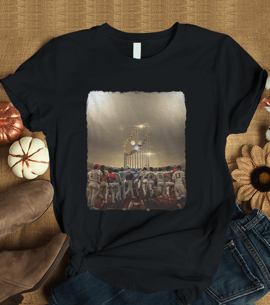 September Baseball Race To October Trophy MLB 2026 Players Journey Toward Championship Glory T-Shirt
