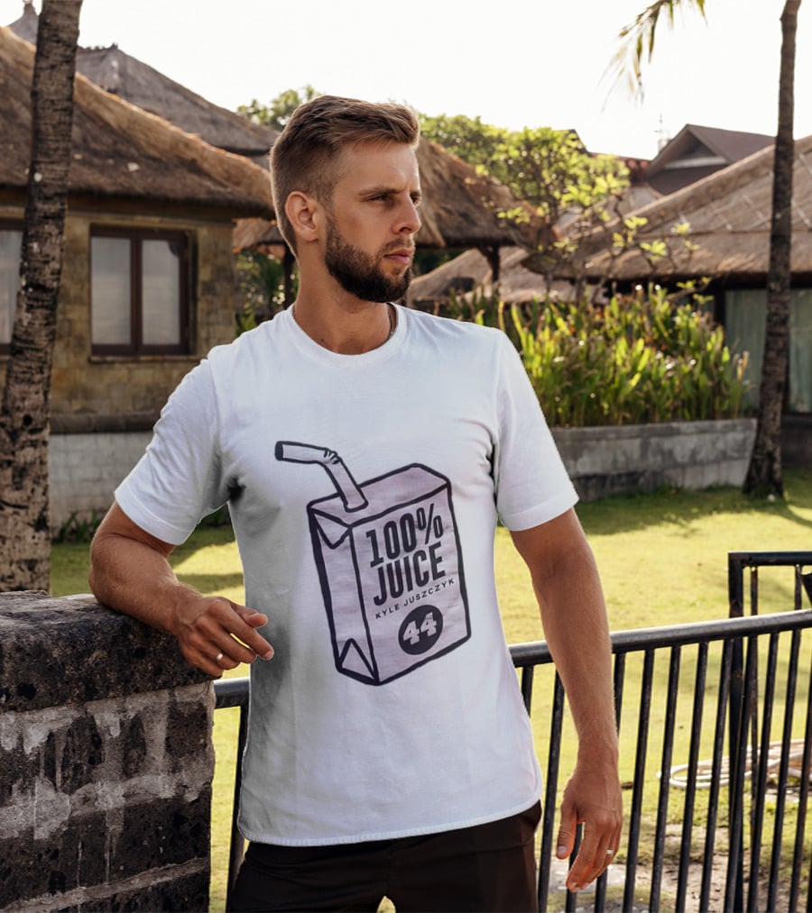 Kyle Juszczyk 100 Percent Juice 44 San Francisco 49ers Carton T-Shirt