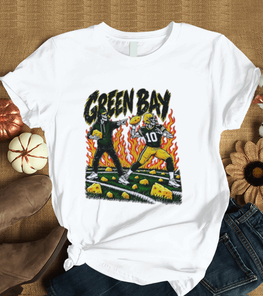 Green Bay Packers Football Skeleton Player Cheeseheads 2026 T-Shirt