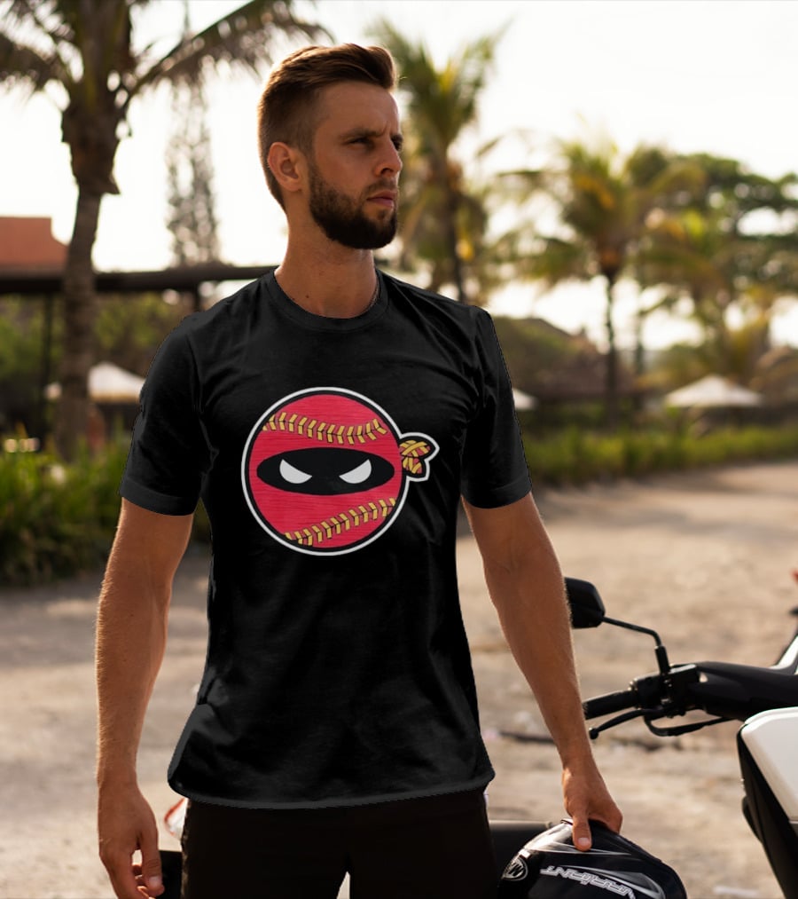 Atlanta Braves Baseball Ninja Face Mask Stitching T-Shirt