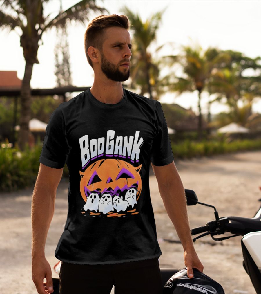 Boo Gank Halloween Pumpkin Ghosts Spooky T-Shirt