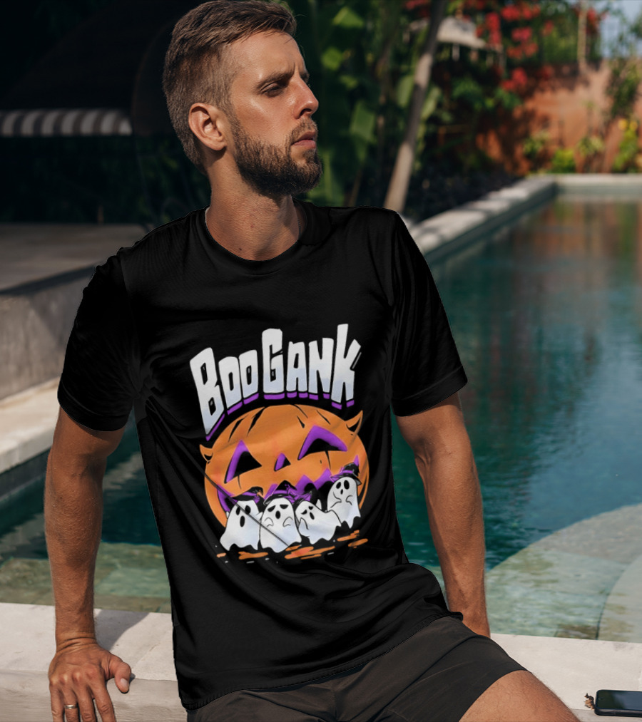 Boo Gank Halloween Pumpkin Ghosts Spooky T-Shirt