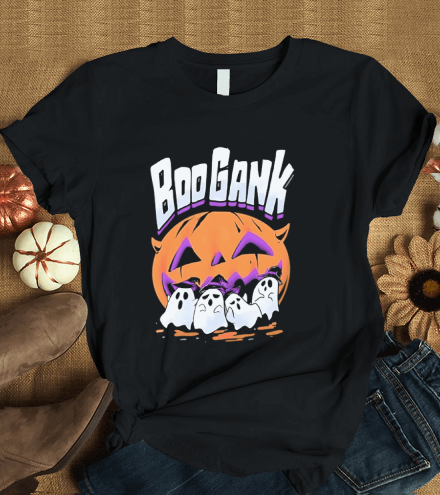 Boo Gank Halloween Pumpkin Ghosts Spooky T-Shirt