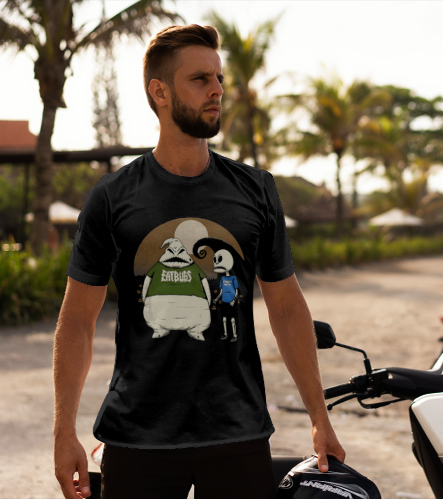 Oogie Boogie Jack Skellington Eat Bugs Spooky Vibes The Nightmare Before Christmas Halloween T-Shirt