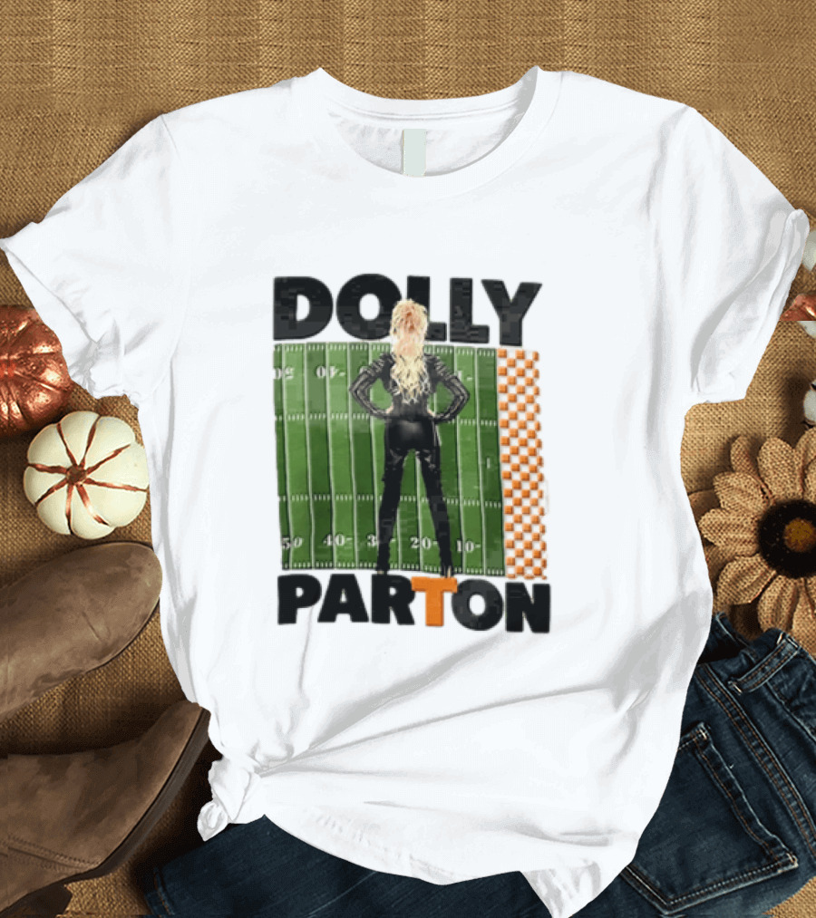 Dolly Parton Tennessee Volunteers Football Field T-Shirt