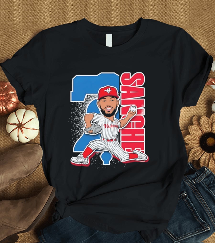 Sixto Sanchez 21 History Philadelphia Phillies Pitcher T-Shirt