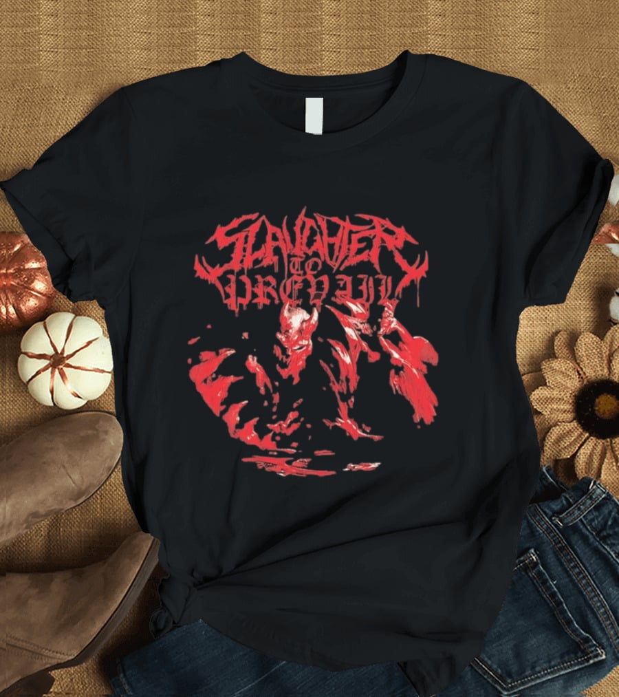 Slaughter To Prevail Demon Deathcore Metal Band Red Inferno T-Shirt