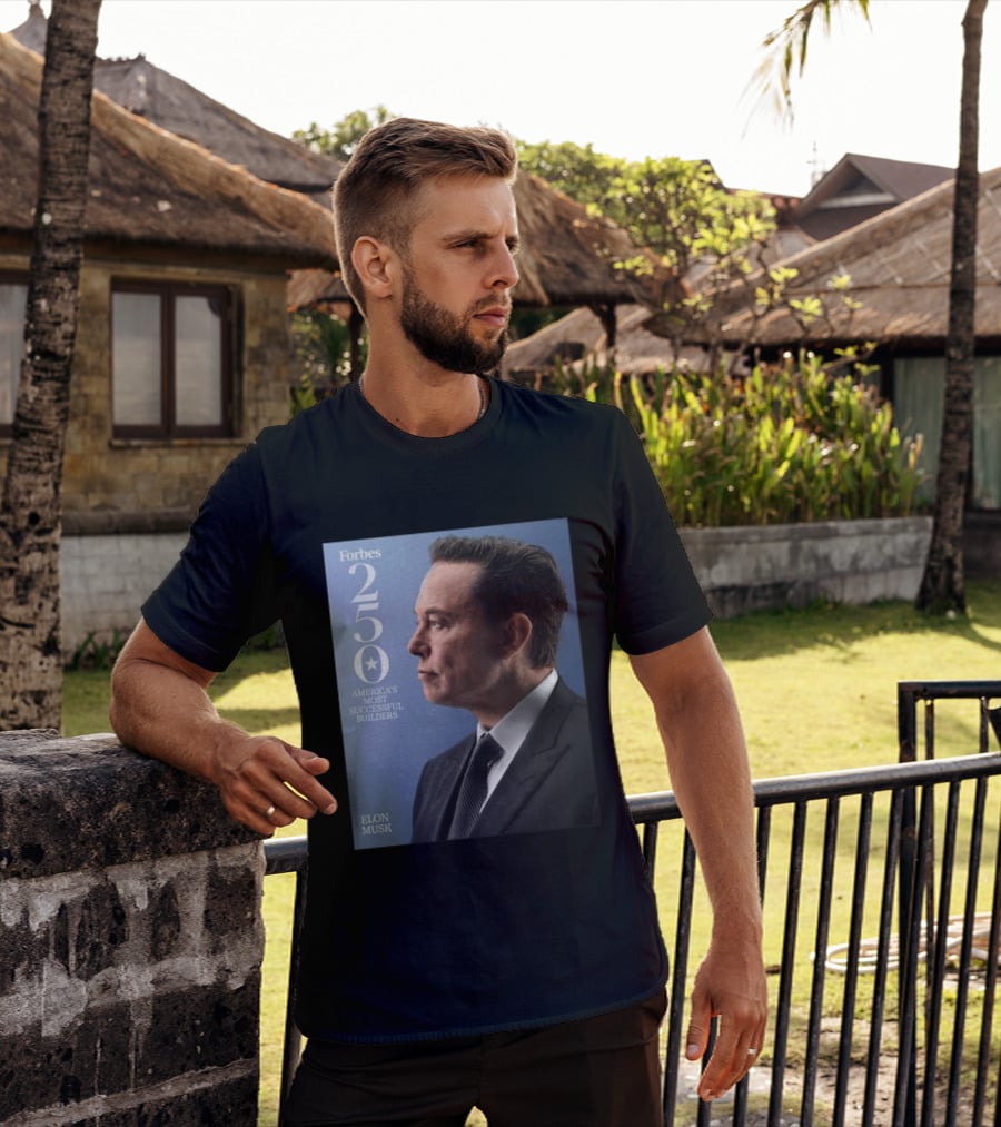 Forbes 250 America's Most Successful Builders Elon Musk T-Shirt