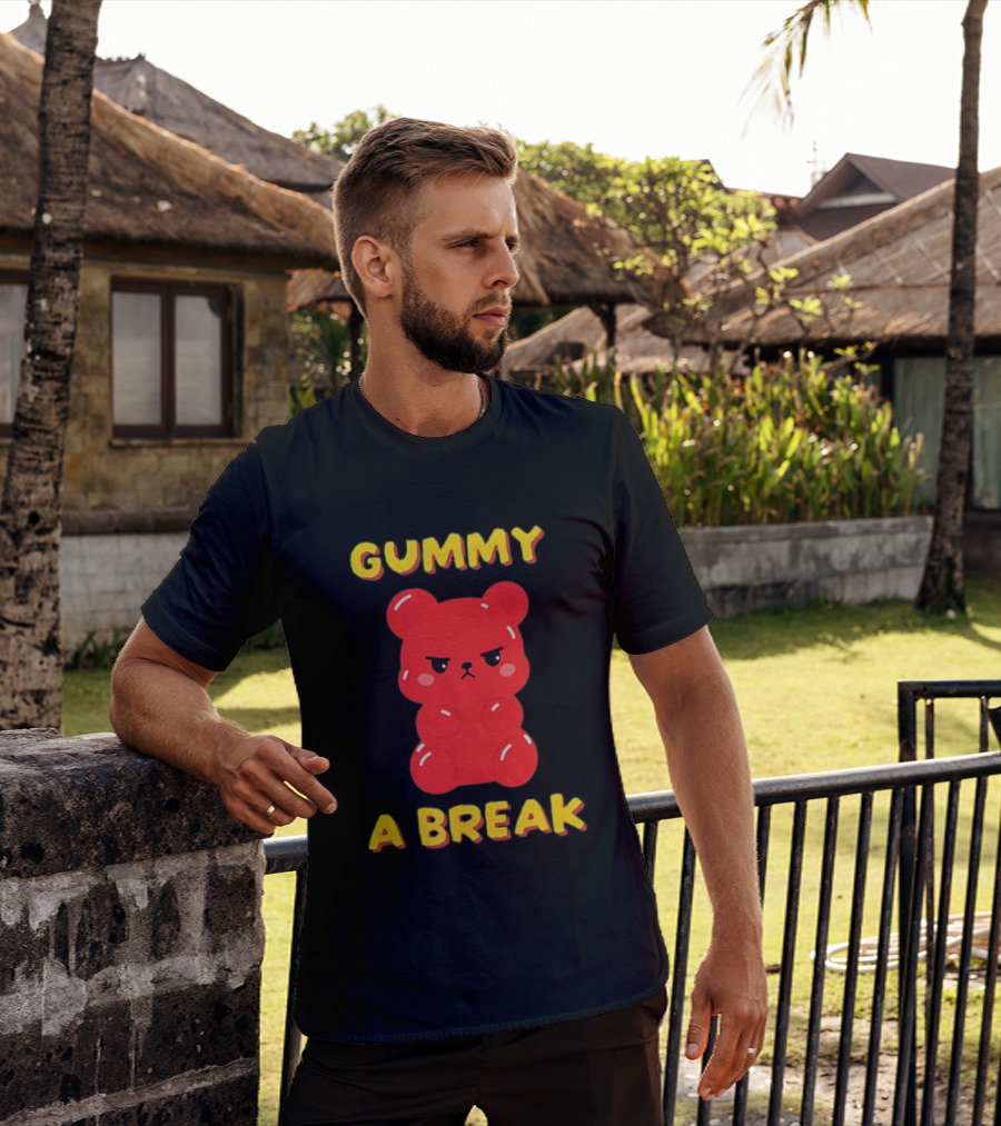 Gummy A Break Angry Red Gummy Bear T-Shirt
