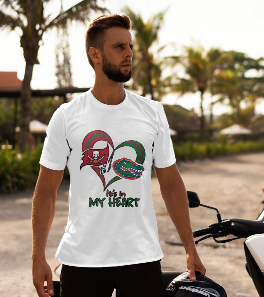 Tampa Bay Buccaneers Florida Gators It's In My Heart T-Shirt