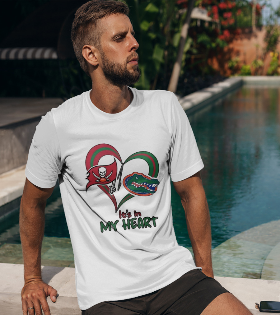 Tampa Bay Buccaneers Florida Gators It's In My Heart T-Shirt