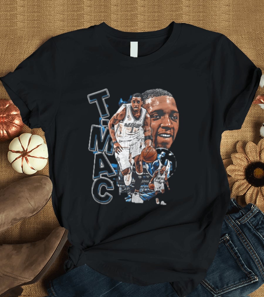 Tracy McGrady MAC Orlando Magic NBA Basketball Player 2 Sided T-Shirt