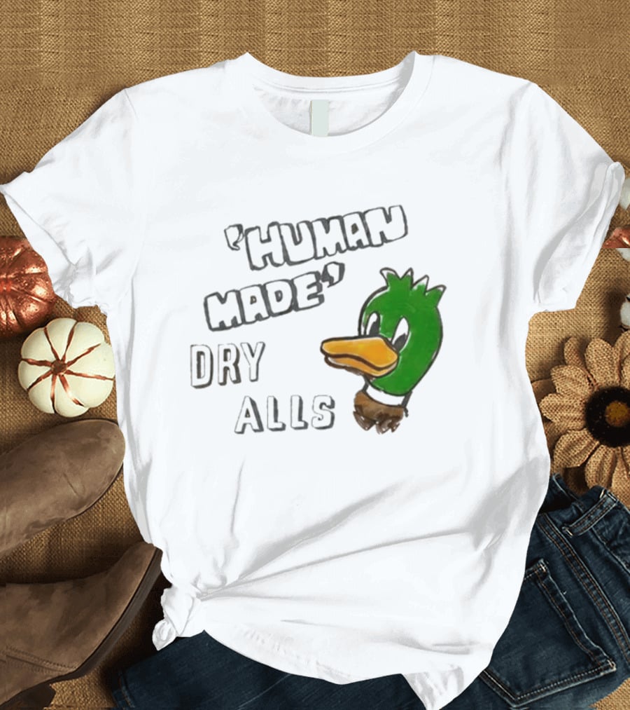 J Hope Human Made Dry Alls Green Mallard Duck T-Shirt