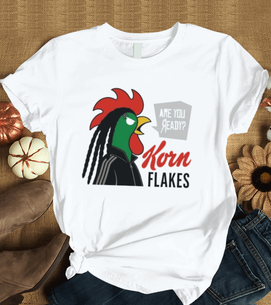 Korn Flakes Are You Ready Rooster Nu Metal T-Shirt