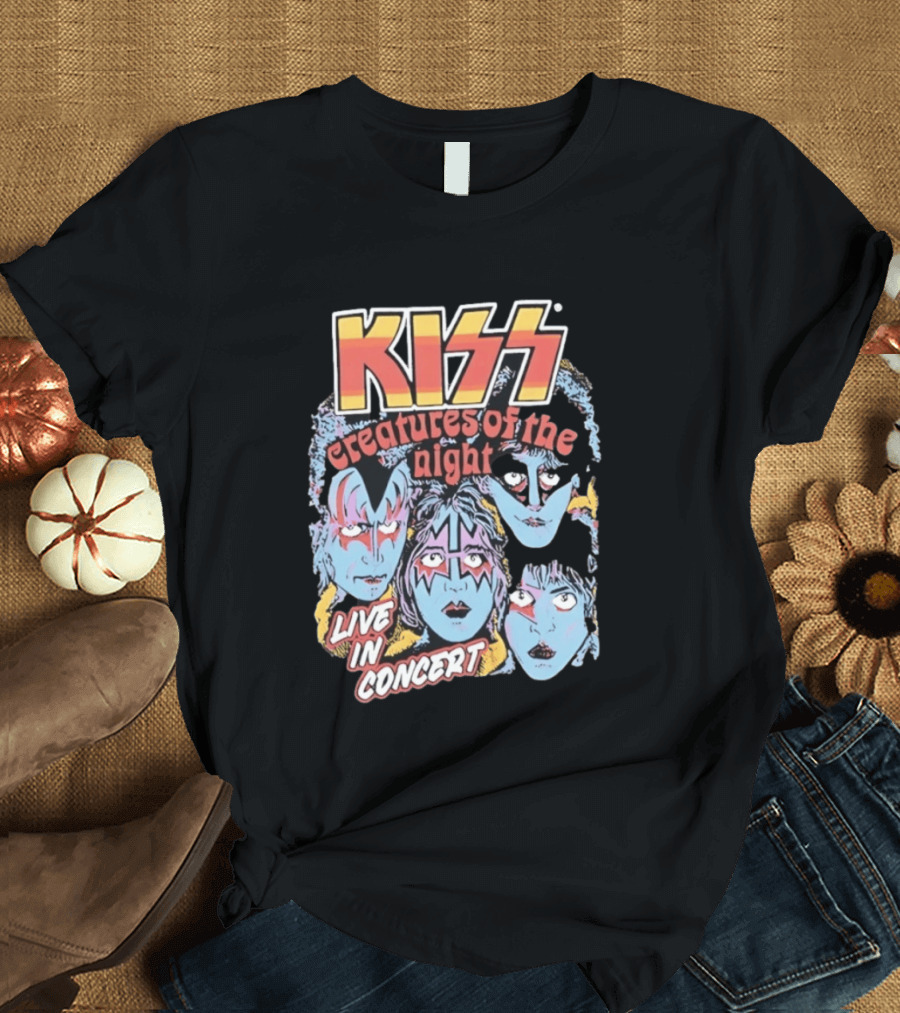 KISS Creatures Of The Night Live In Concert Face T-Shirt
