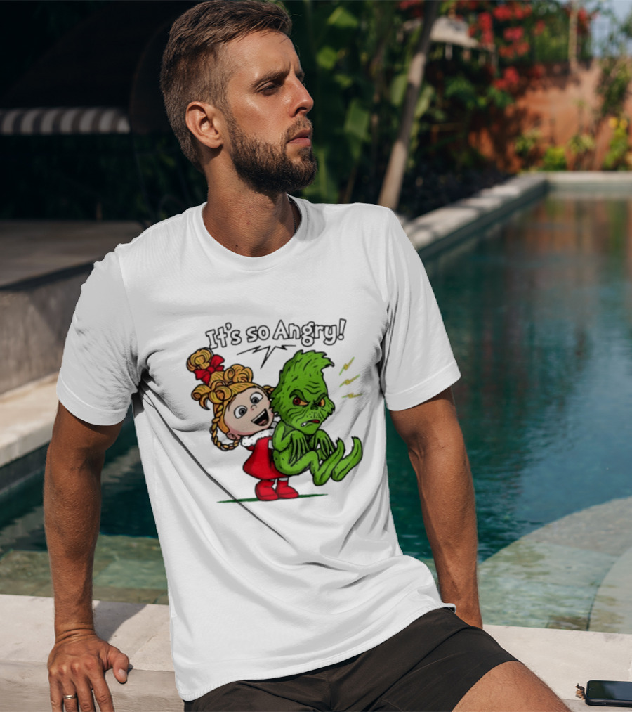 Cindy Lou Who Grinch It's So Angry Holiday Scene T-Shirt