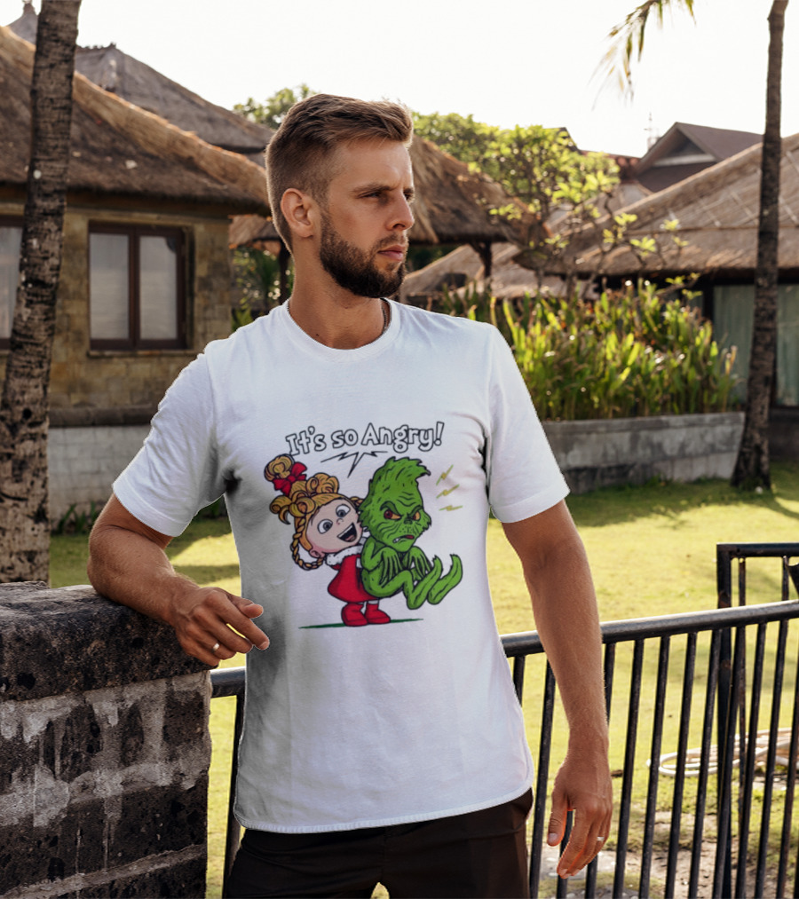Cindy Lou Who Grinch It's So Angry Holiday Scene T-Shirt