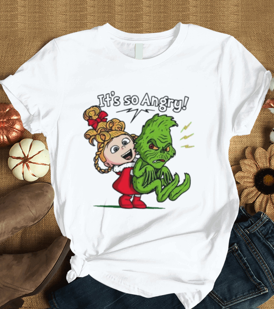 Cindy Lou Who Grinch It's So Angry Holiday Scene T-Shirt