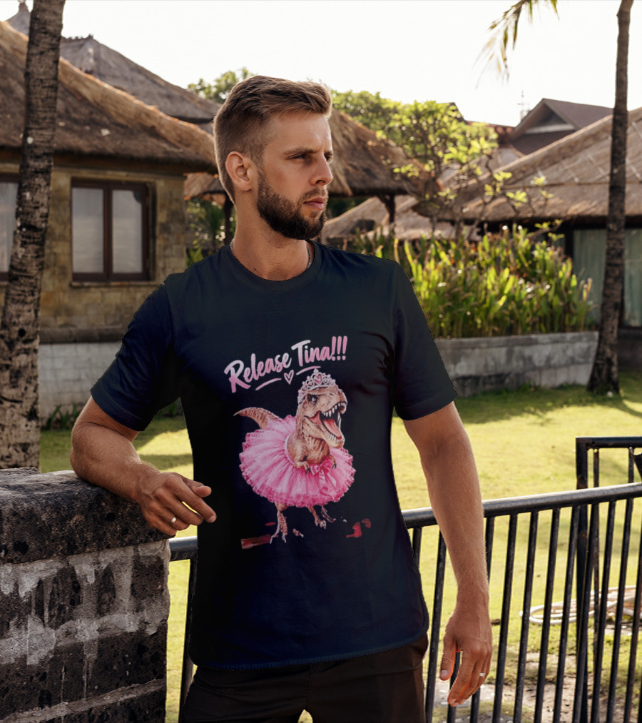 Release Tina Rex In Pink Tutu And Tiara T-Shirt