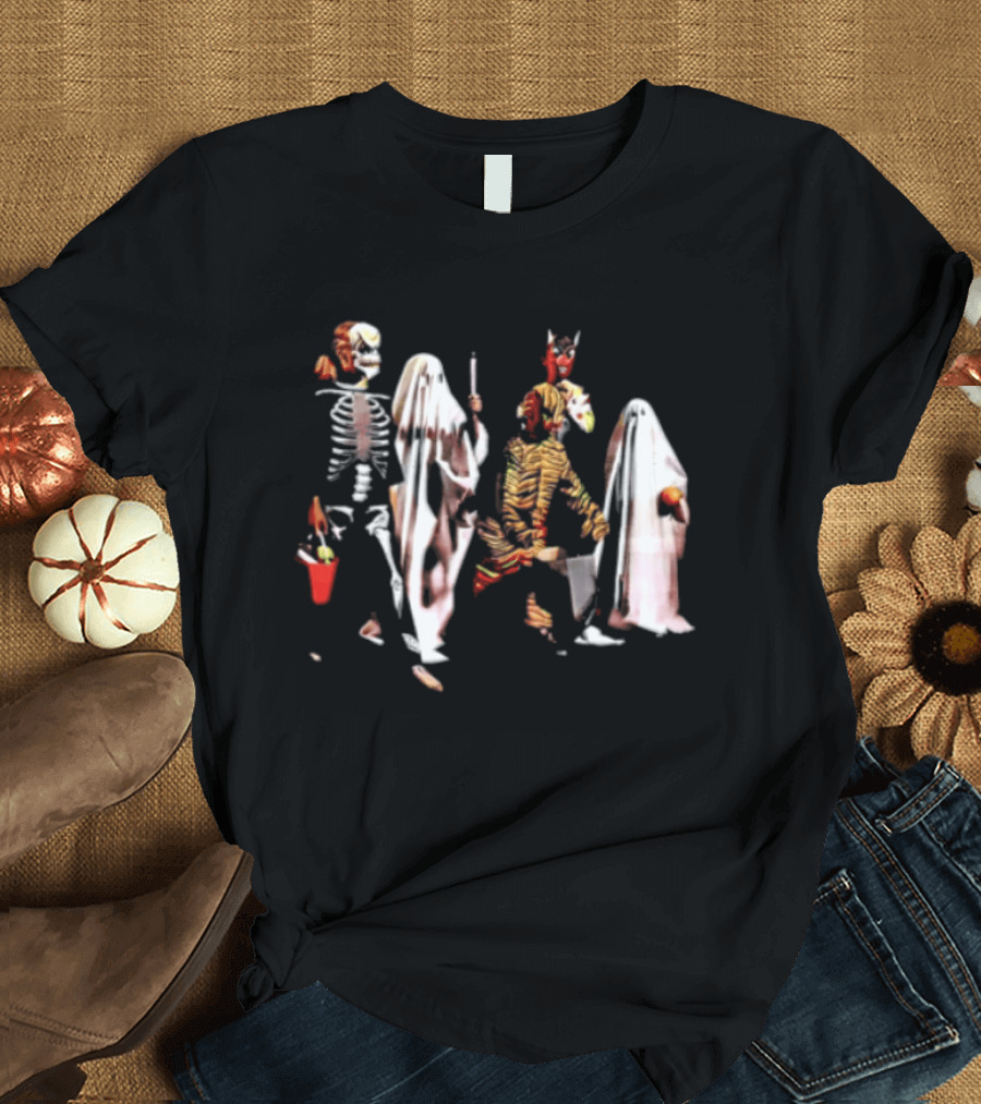 Skeleton Ghosts And Goblins Trick Or Treat Costumes For Kids Halloween T-Shirt