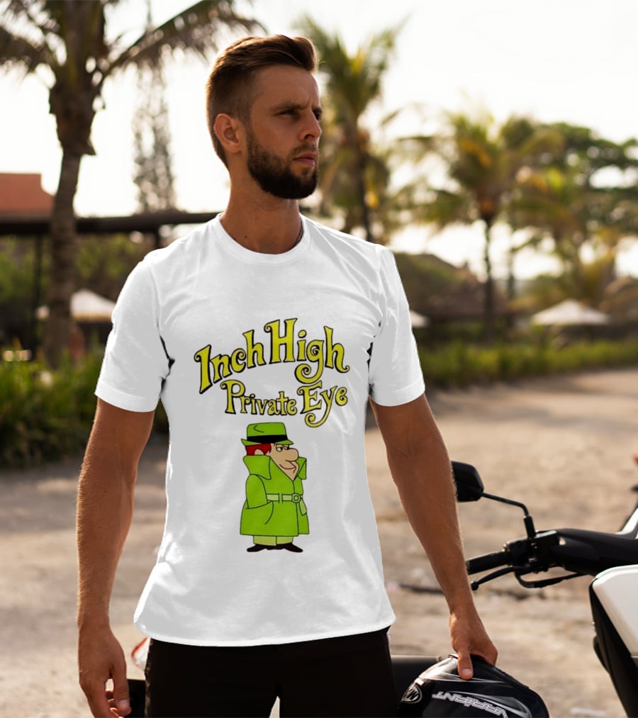 Inch High Private Eye Detective Cartoon Character 1970s Nostalgia T-Shirt