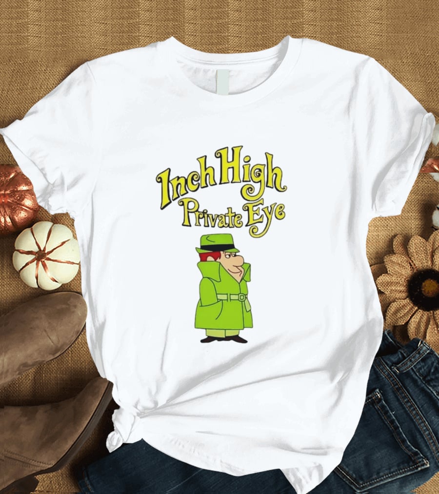 Inch High Private Eye Detective Cartoon Character 1970s Nostalgia T-Shirt
