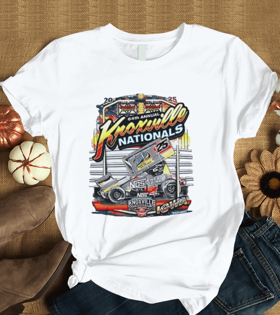 64th Annual Knoxville Nationals 25 NOS Energy Drink Sprint Car Racing Event T-Shirt