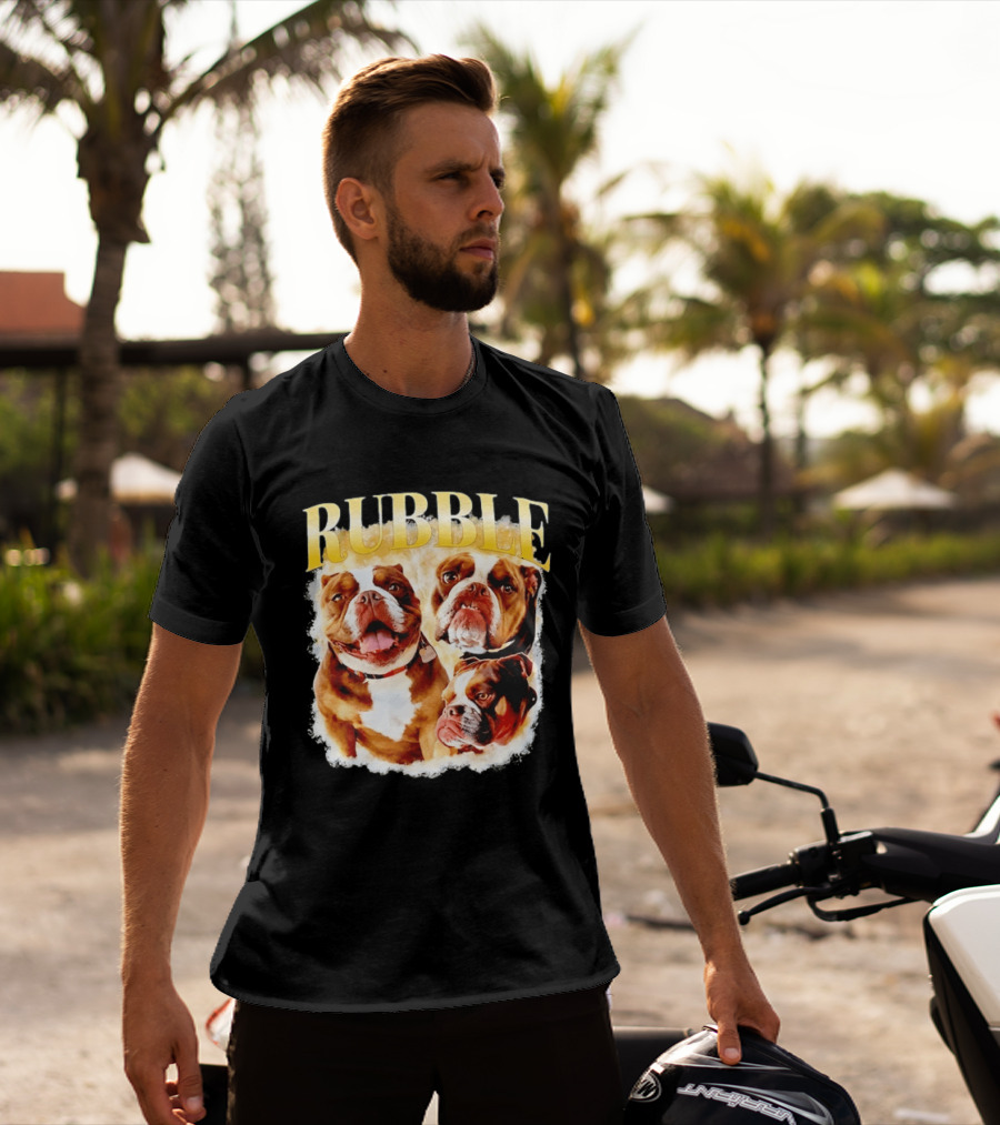 Rubble English Bulldog Dog Lover T-Shirt