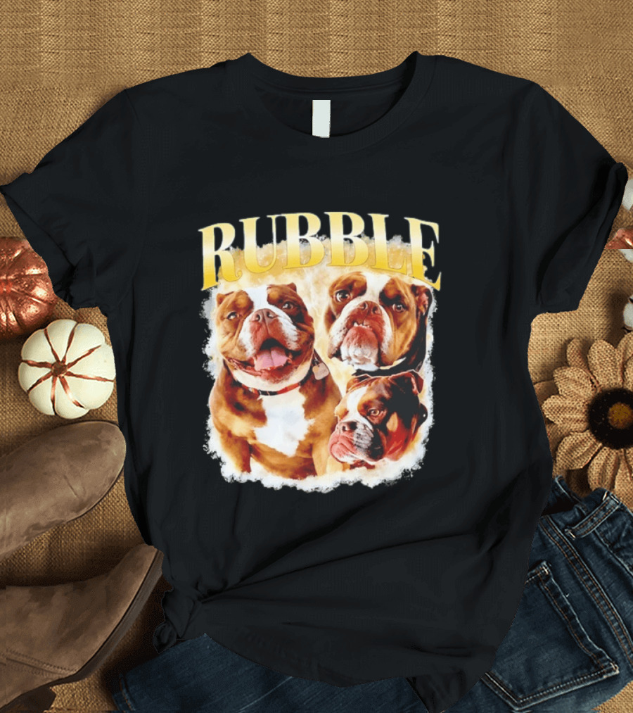 Rubble English Bulldog Dog Lover T-Shirt