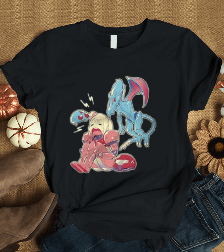 Samus Aran Metroid Bonk Cute Ridley And Chibi T-Shirt