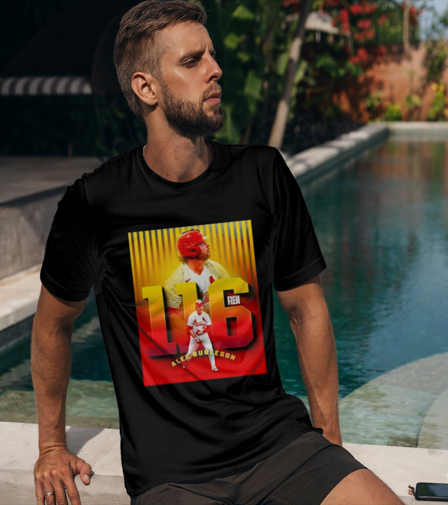 Alec Burleson 116 RBI St Louis Cardinals Baseball Highlights T-Shirt
