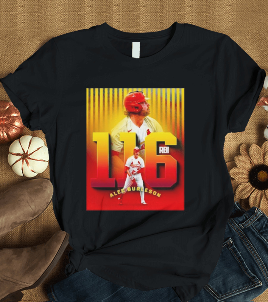 Alec Burleson 116 RBI St Louis Cardinals Baseball Highlights T-Shirt