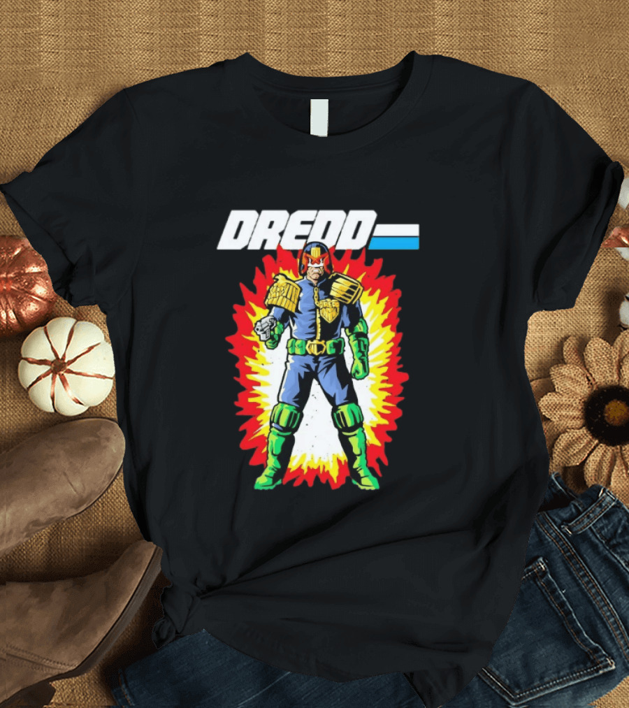 Judge Dredd 2000 AD Comic Sci Fi Hero Burst T-Shirt