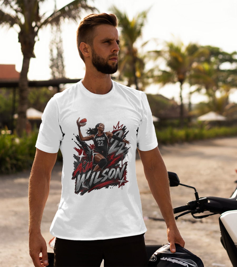 A'ja Wilson Vegas 22 Basketball Star T-Shirt