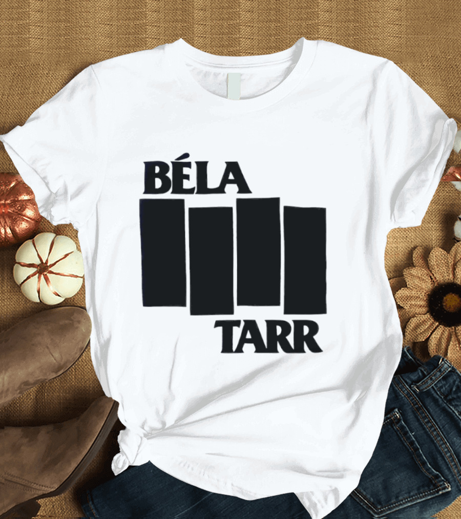 Béla Tarr Block Logo Homage Black Flag T-Shirt