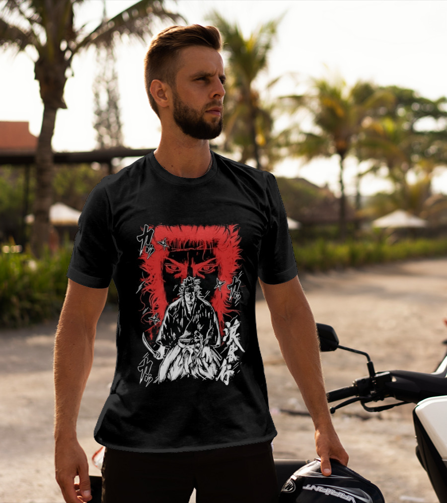 Vagabond Musashi Miyamoto Samurai Intense Manga T-Shirt