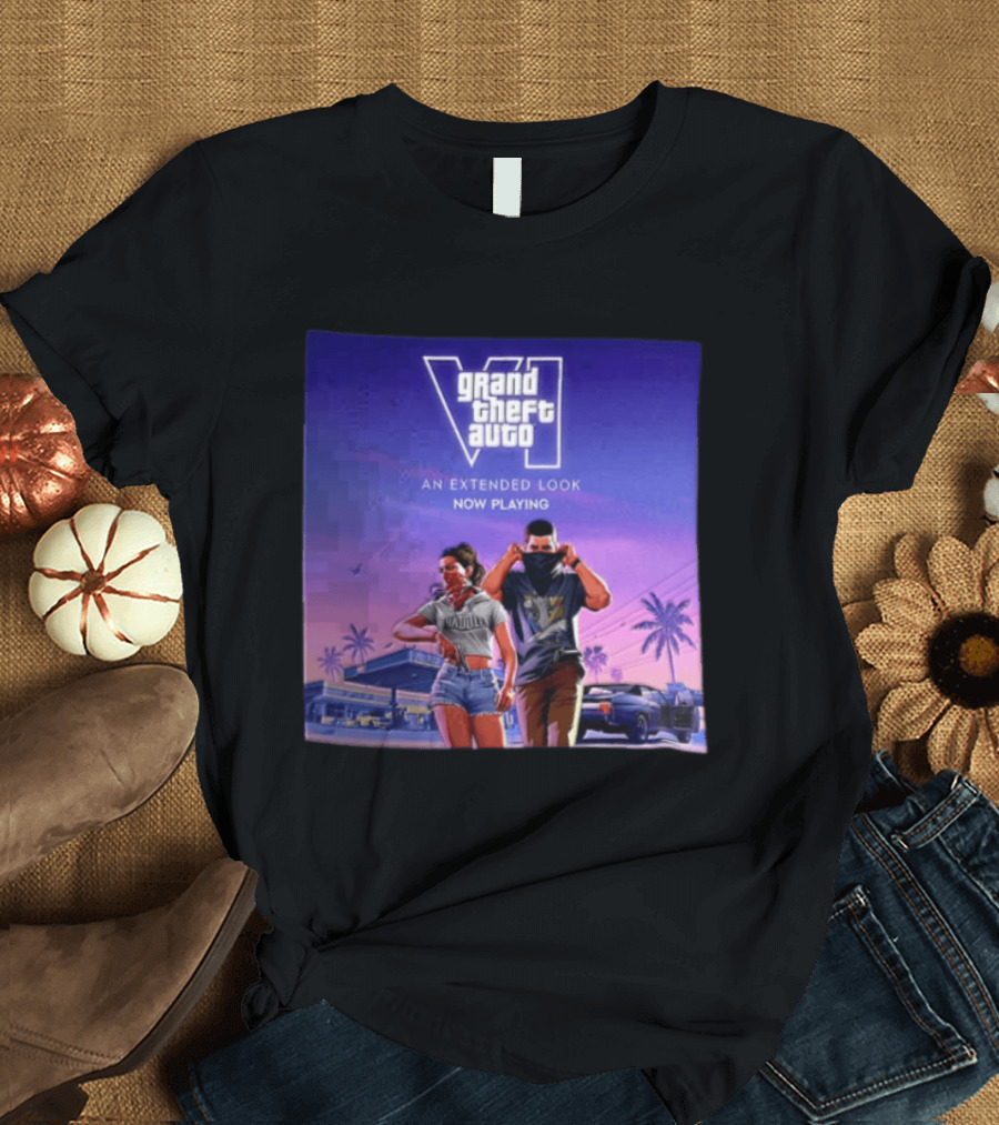 Grand Theft Auto VI Lucia Jason An Extended Look Now Playing T-Shirt