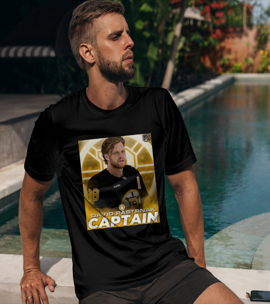 David Pastrnak Captain Boston Bruins NHL Hockey 88 T-Shirt