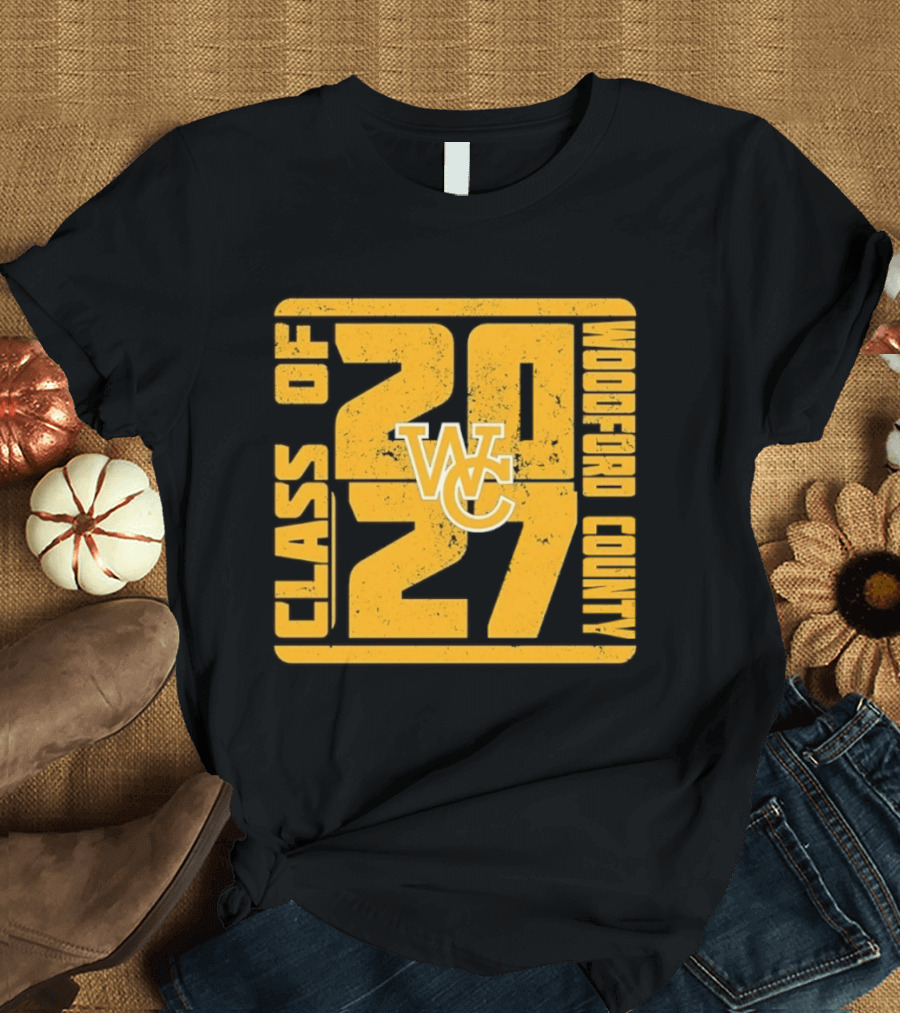 Distressed WC Class Of 2027 Woodford County T-Shirt