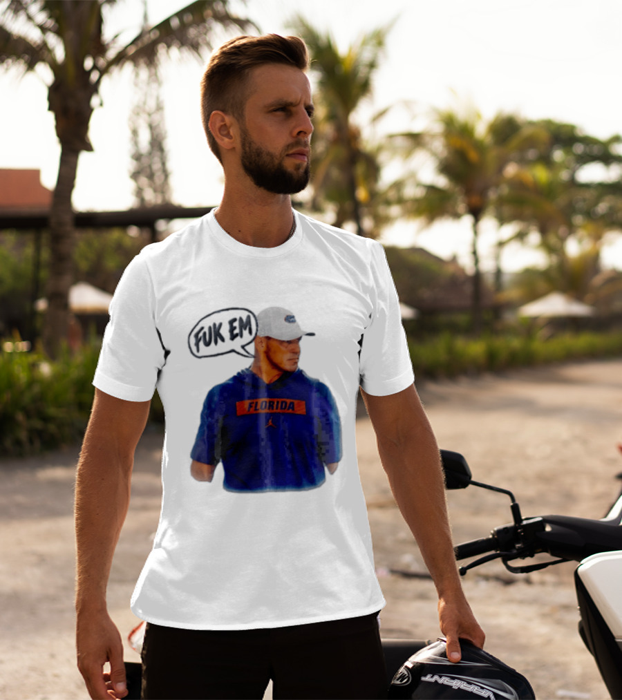 FLORIDA Coach Billy Napier Fuk Em Speech Bubble T-Shirt