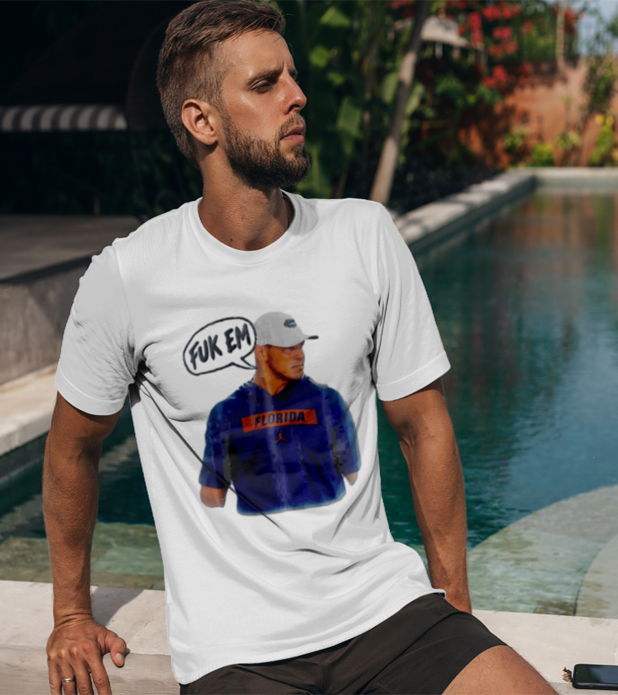 FLORIDA Coach Billy Napier Fuk Em Speech Bubble T-Shirt