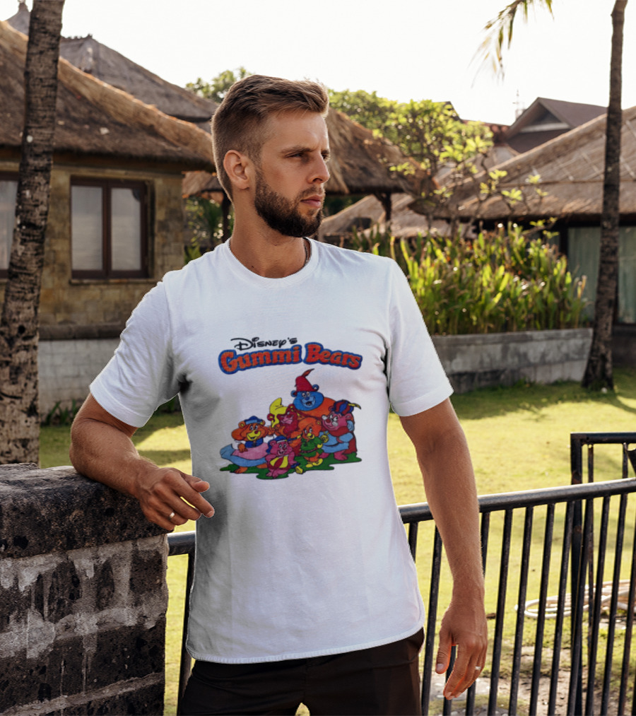 Disney's Gummi Bears 1985 Colorful Group Of Five Characters T-Shirt