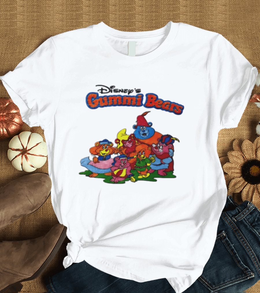 Disney's Gummi Bears 1985 Colorful Group Of Five Characters T-Shirt