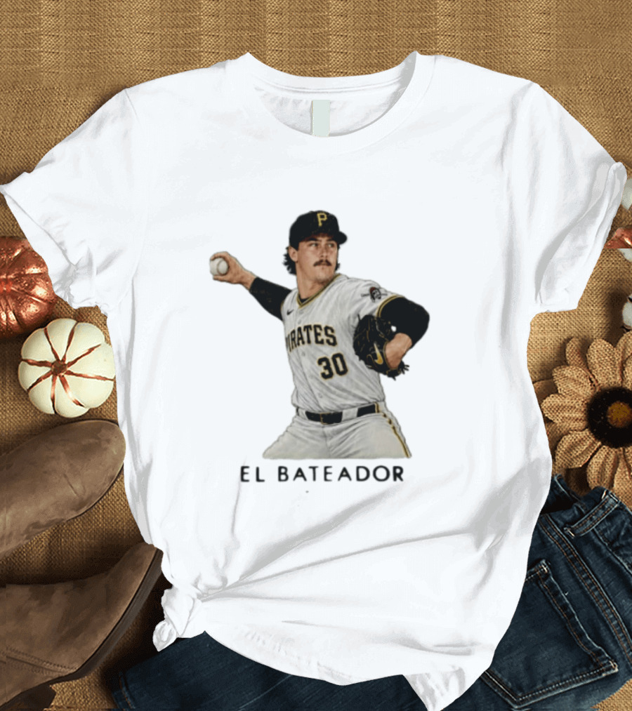 Pittsburgh Pirates Paul Skenes El Bateador Pitcher 30 MLB Baseball T-Shirt