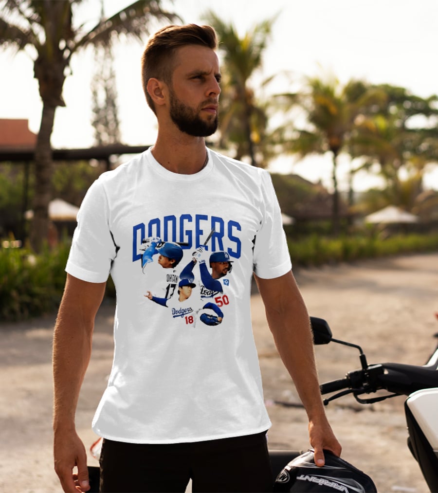Los Angeles Dodgers Shohei Ohtani Mookie Betts Yoshinobu Yamamoto 17 18 50 T-Shirt