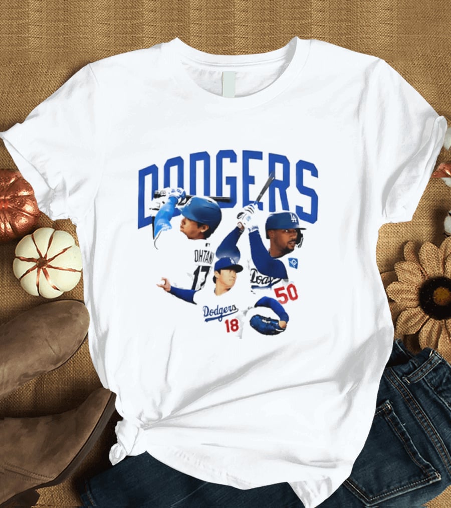 Los Angeles Dodgers Shohei Ohtani Mookie Betts Yoshinobu Yamamoto 17 18 50 T-Shirt