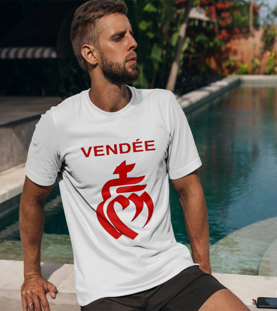 Vendée Sacred Heart Emblem France T-Shirt