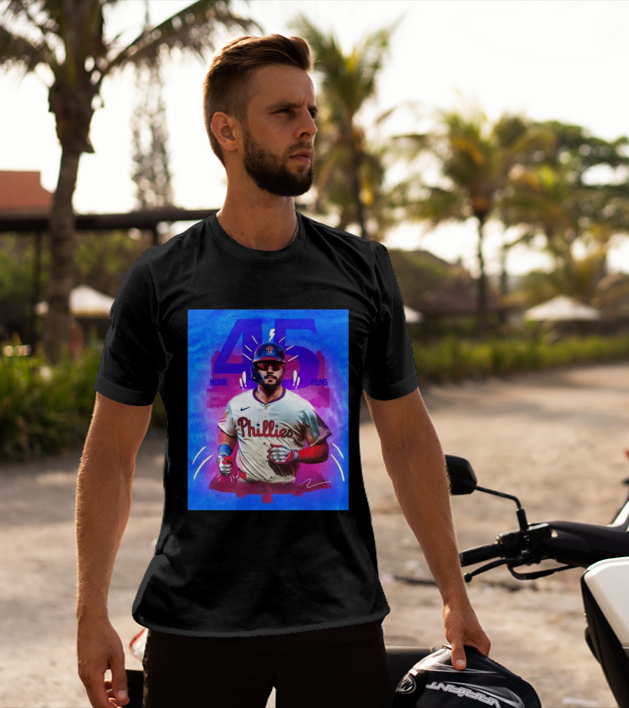 Kyle Schwarber 45 Home Runs Phillies MLB Leaderboard Season T-Shirt