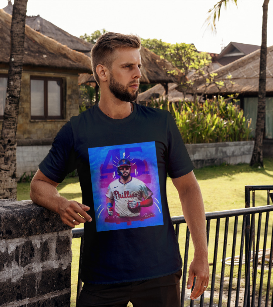 Kyle Schwarber 45 Home Runs Phillies MLB Leaderboard Season T-Shirt